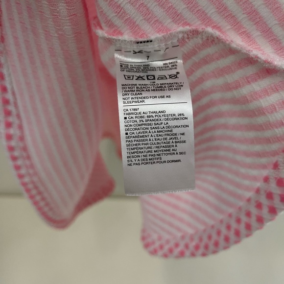 Janie and Jack CHECK RUFFLE DRESS Pink Size 7 - Picture 6 of 8